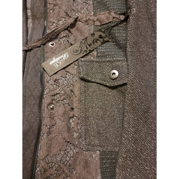 Large lot, Gray NWT Button up BKE Boutiques jacket with pre owned brown long sle - Picture 9 of 16